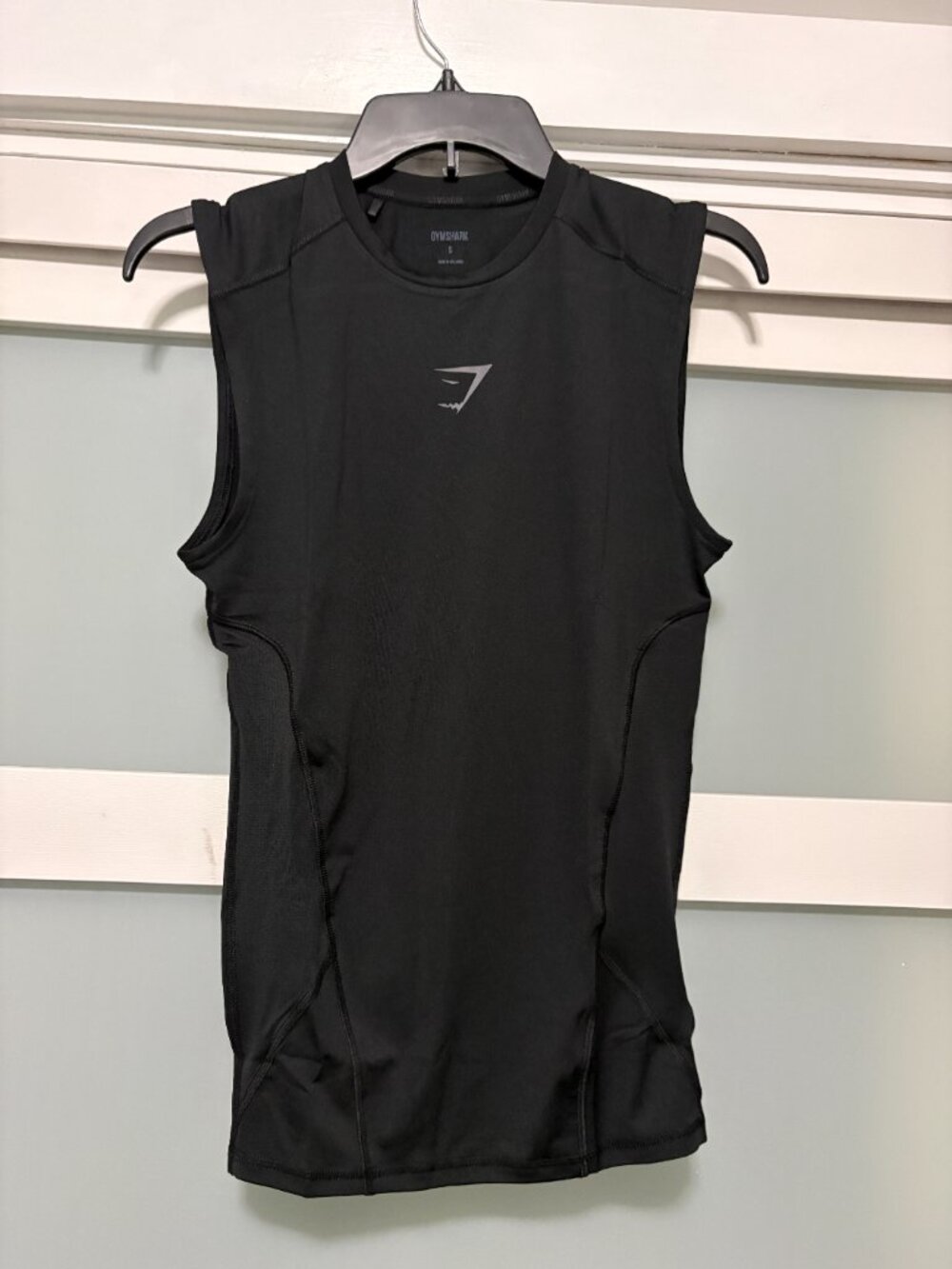 Gymshark Element Baselayer Tank Compression Fit sz S Small Black NEW
